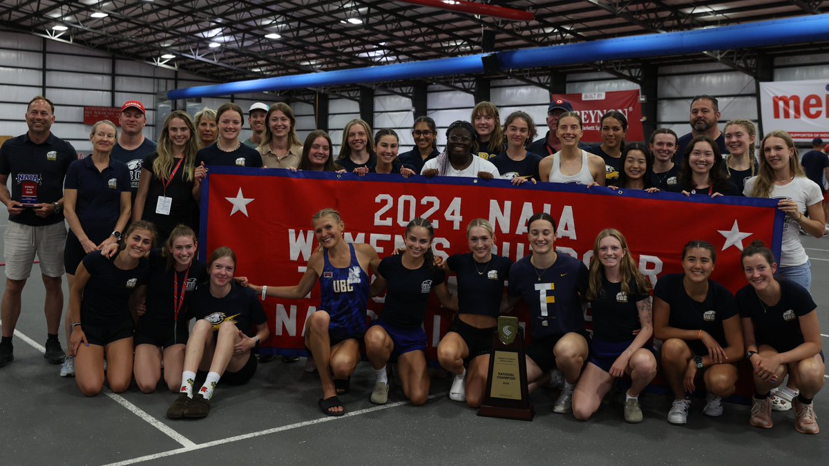 W🏃‍♀️
Congratulations to the 2024 #NAIATrack & Field Championship winner @ubctbirds!

Check out the individual champions & meet awards here--> bit.ly/4bA9omK

#collegetrack #BattleForTheRedBanner