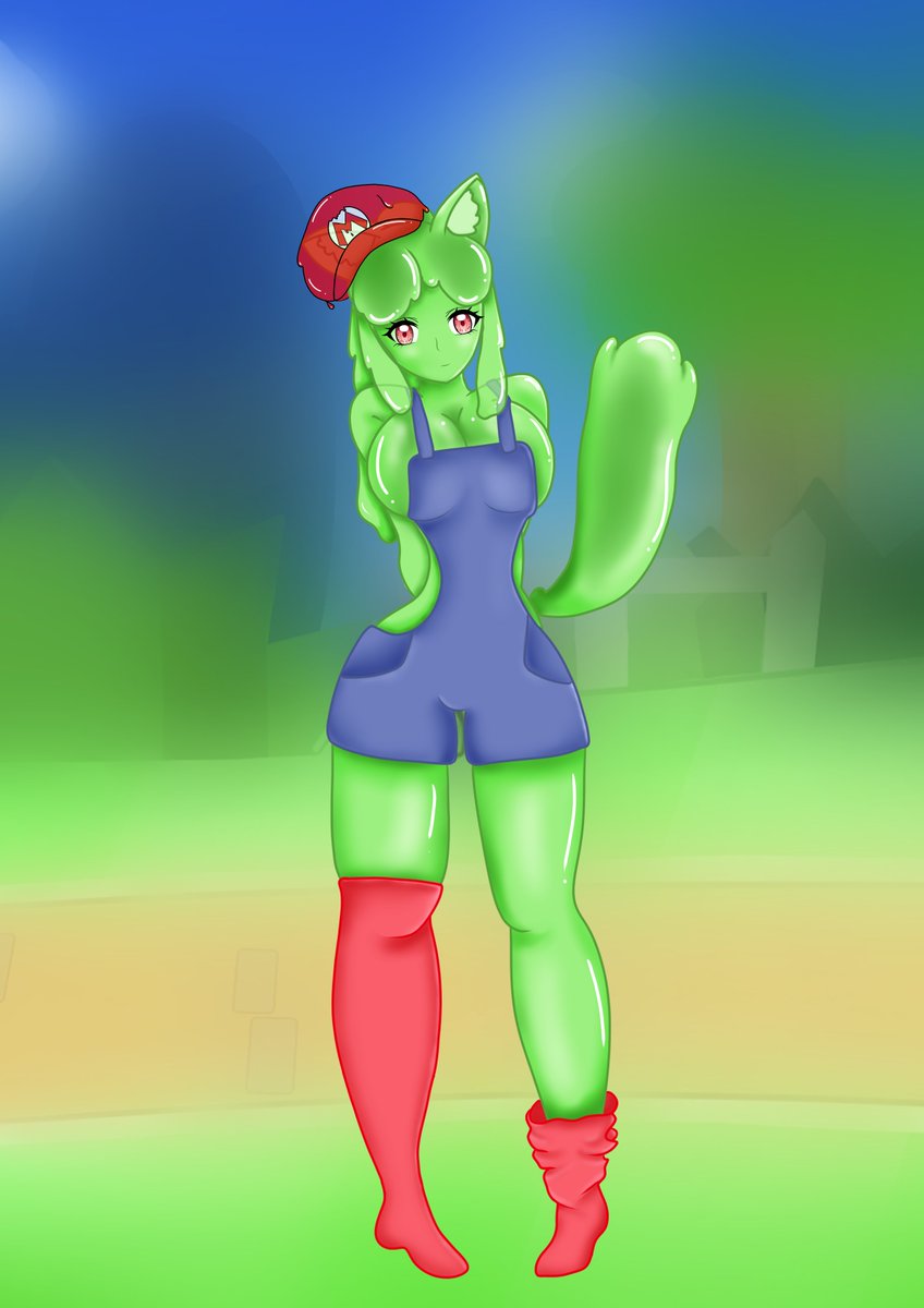 Finished the artwork from the charity stream!! ❤💙💚