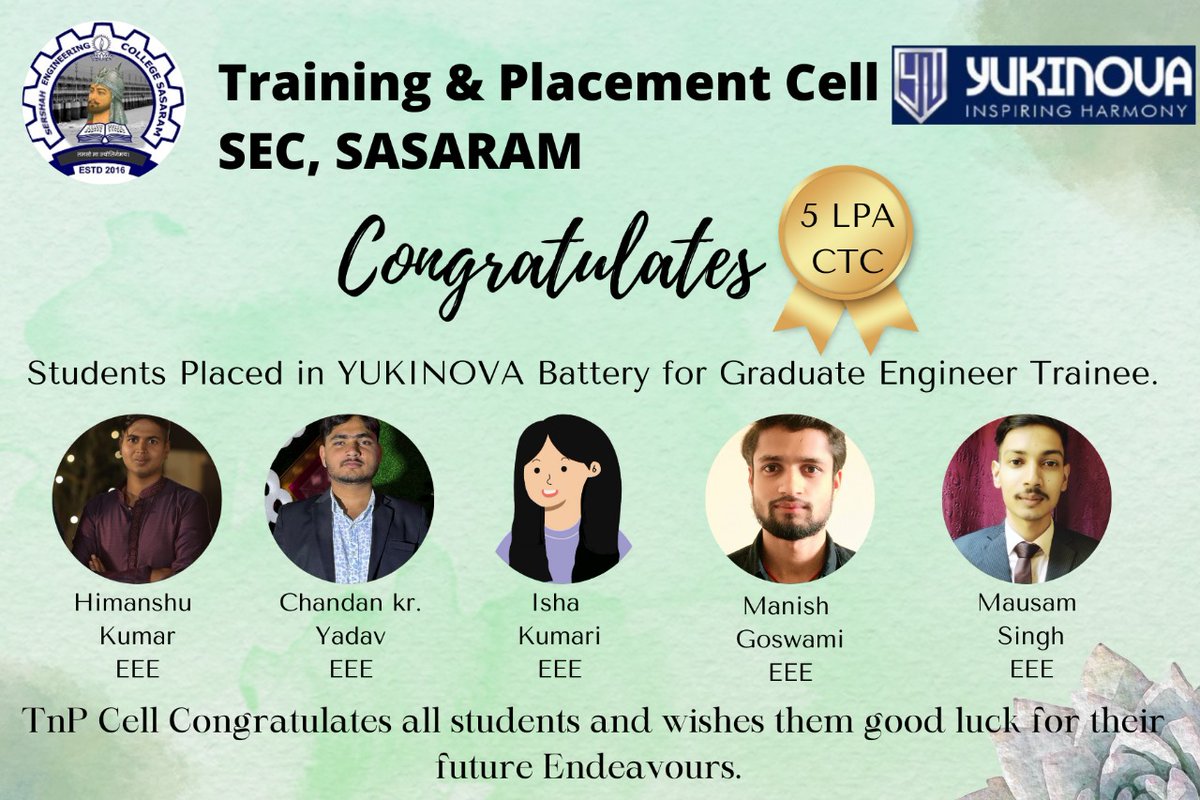 secsasaram's tweet photo. Placement 2023-24 @secsasarm_bihar https://t.co/zMVhvT4HjF