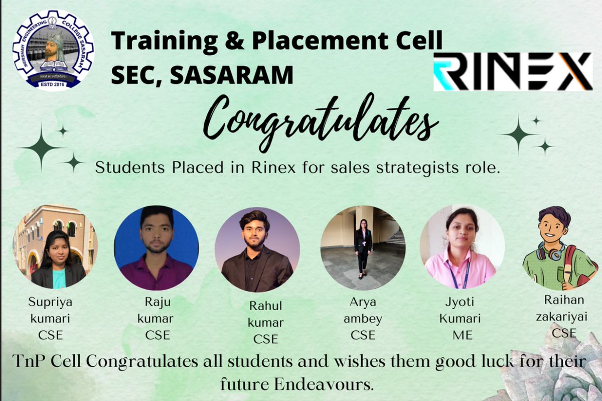 secsasaram's tweet photo. Placement 2023-24 @secsasarm_bihar https://t.co/zMVhvT4HjF
