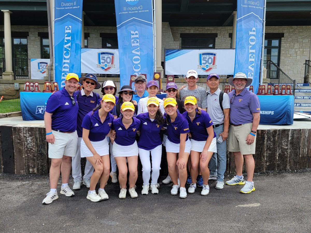 Final round score of 307 to finish 10th at the 2024 <a href="/NCAADIII/">NCAA Division III</a> Women’s Golf National Championship! 🐮

This is the 15th time our team finishes in the top-10 at the NCAAs since first qualifying in 2007! 📊

#cowstothebarn #climbhigh #GoEphs 💜💛
<a href="/EphSports/">Williams College Ephs</a> <a href="/WilliamsCollege/">Williams College</a>