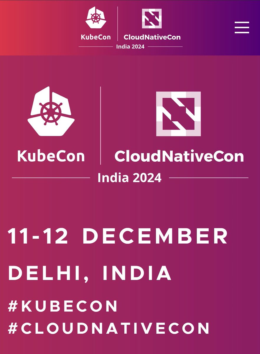 So finally #KubeCon ,+ #Cloudnative on is going to be here in India on 📅 December 11-12, 2024. #Kubernetes #DevOps