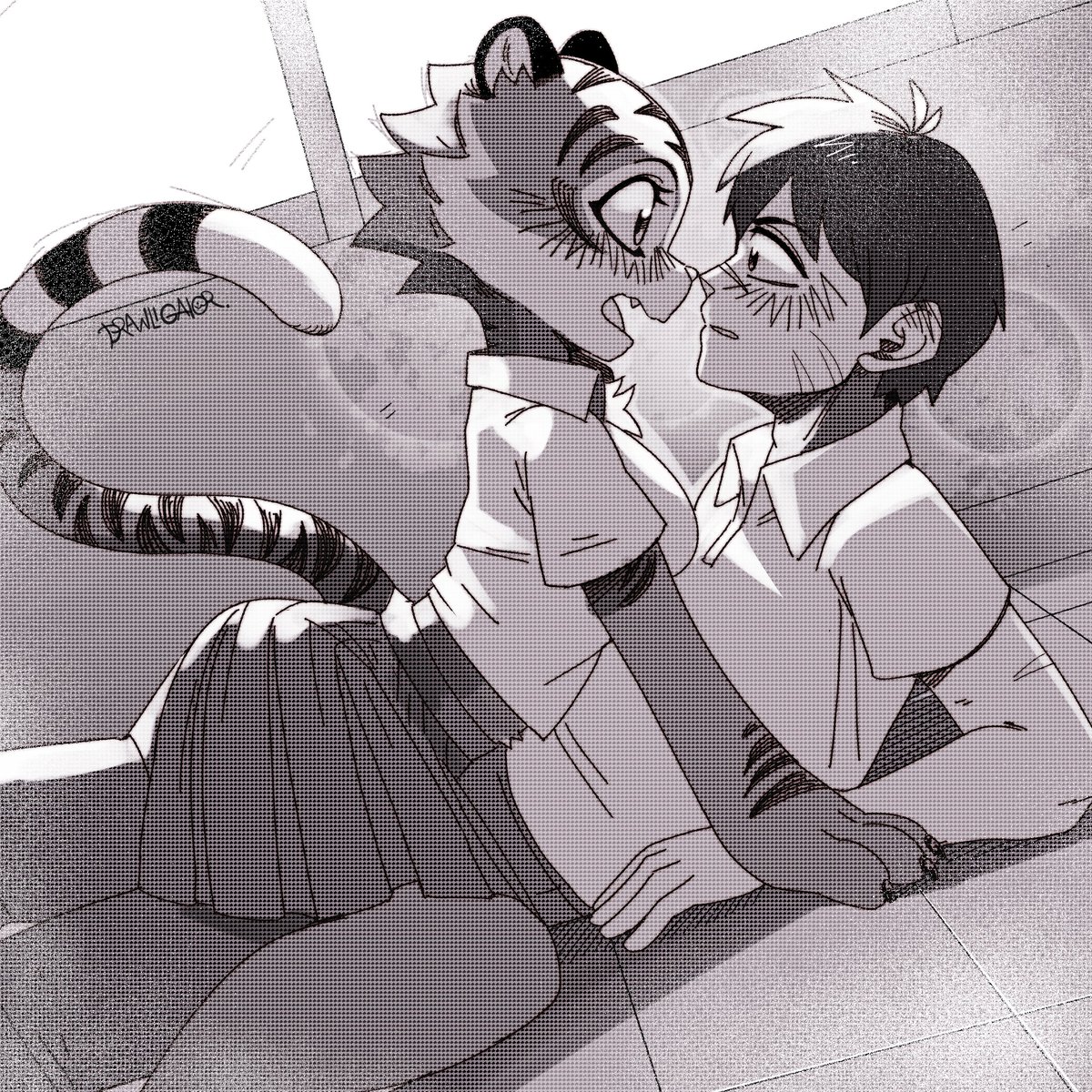 drawligator's tweet photo. 🐯❤️🧑🏻 https://t.co/gQCUhBgTpF