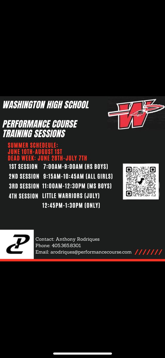 We are 15 days from starting the best summer at Washington Warriors yet! Our PC team is excited and proud to be a part of the Warrior community! June 10th will be here before we know it, so let’s go!!! Go Warriors!!! @WarriorsWPS @pcWEOVERme