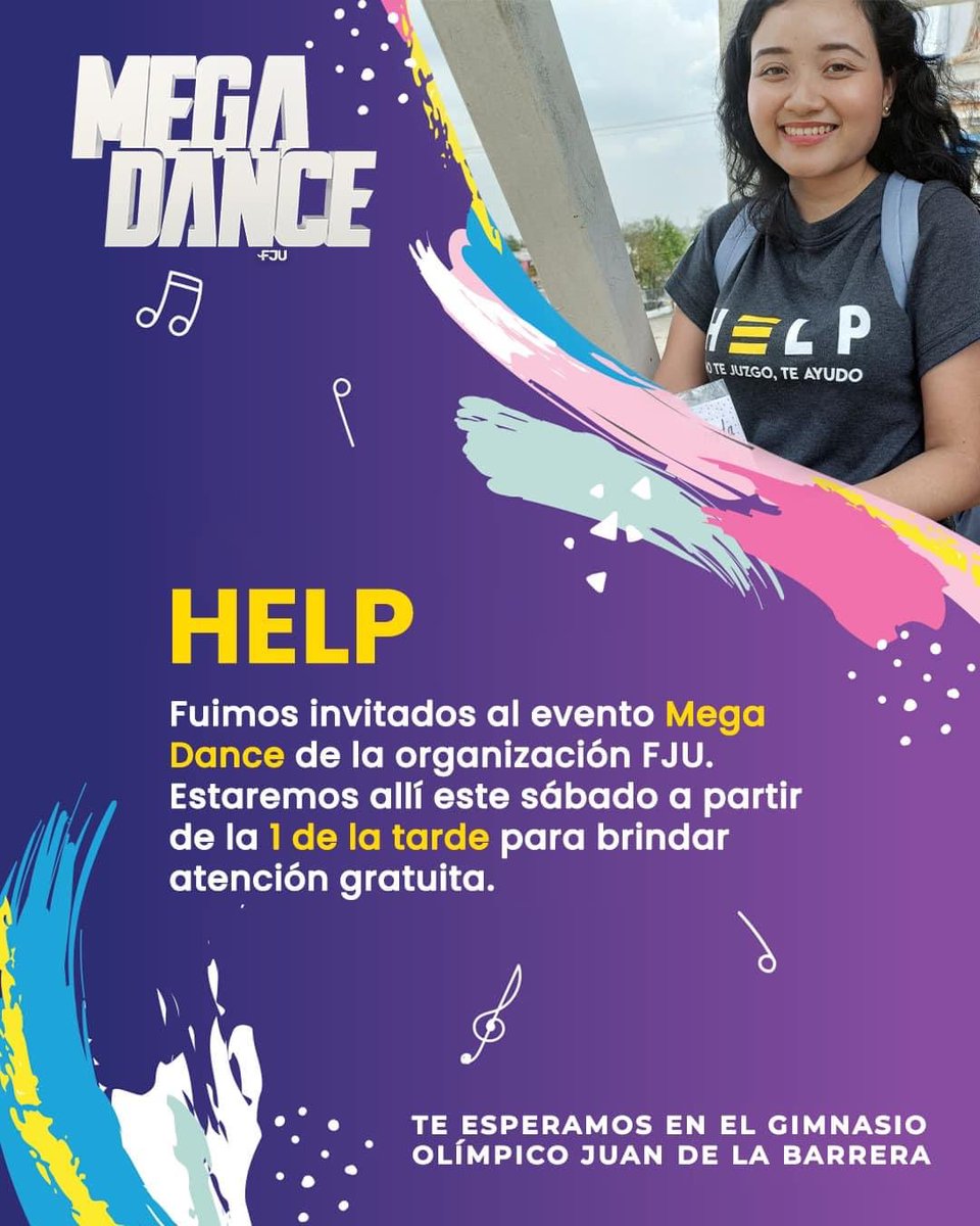 help_fjumx's tweet image. 🎉 ¡No te pierdas el evento del año! 🎊 
#HelpMx ha sido invitado a participar en el #MegaDance, una tarde llena de música, baile y diversión.💃🕺

Estaremos en este evento especial para dar atención totalmente gratuita! 🤩 ¡No pierdas esta oportunidad! !Te esperamos!

#MD2024