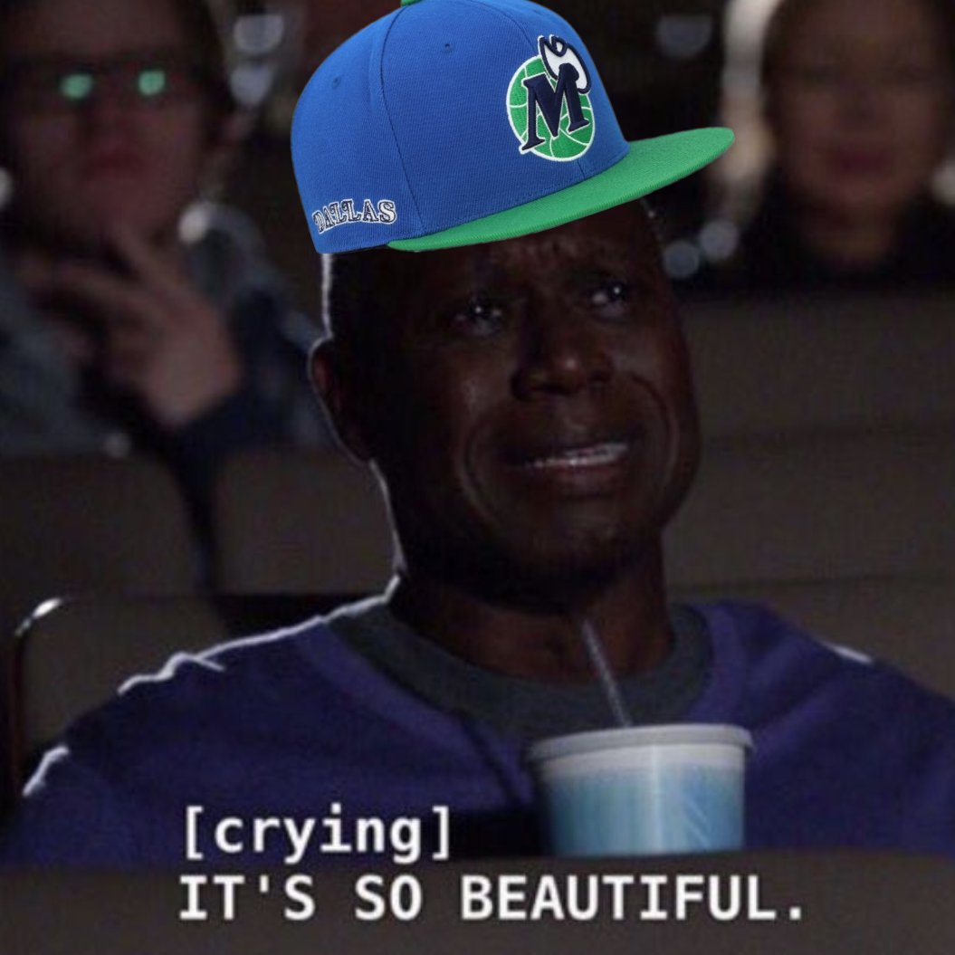 BucketsBeyond's tweet photo. Me watching that Luka dagger over Gobert: 

#MFFL https://t.co/PVx90P29pc