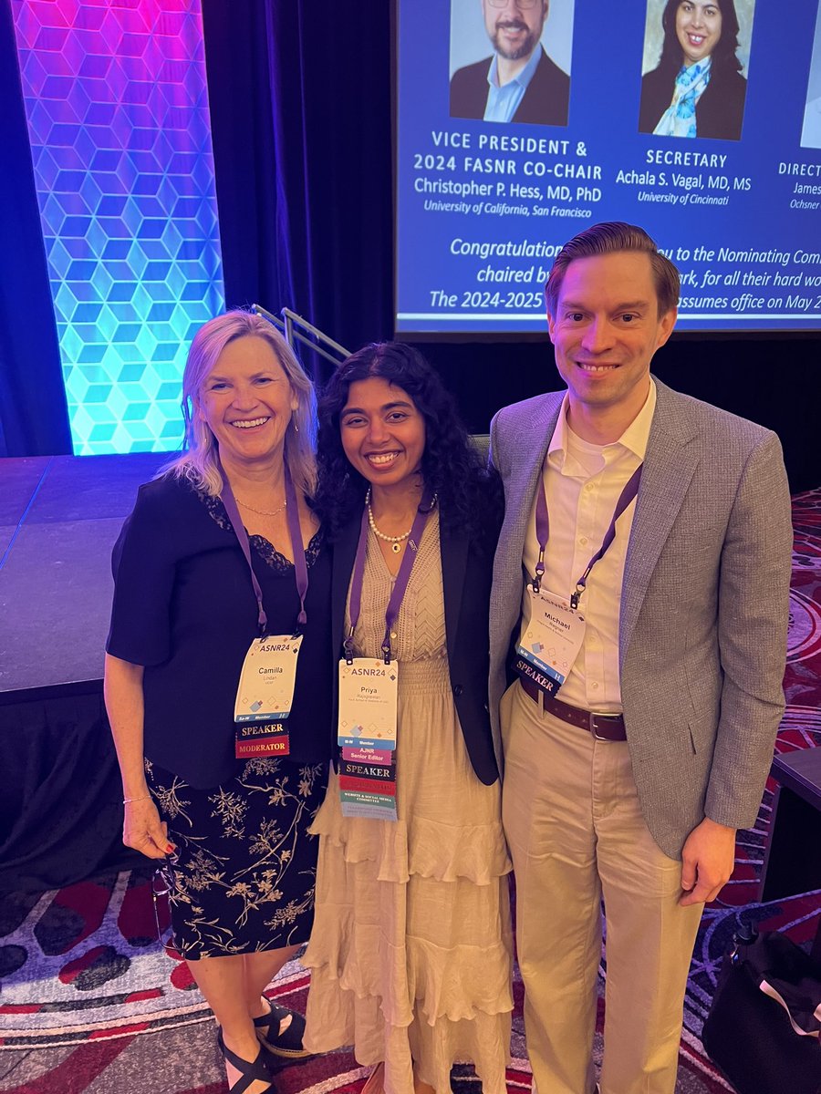 So grateful to have trained with and learned from these amazing, brilliant neuroradiologists @CamillaLindan @Rajagopalan_Pri @UCSFimaging Truly refreshing to reconnect with the UCSF Neuroradiology family and many others - feeling recharged and inspired. Thank you @TheASNR !
