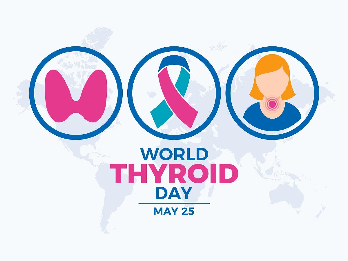 On #WorldThyroidDay, we stand as one, 
Spreading awareness, our work's just begun. 
For health and hope, we light the way, 
Supporting thyroid care, come what may.