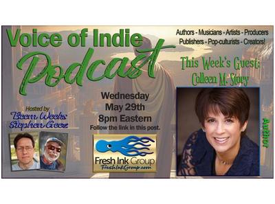 Colleen M. Story @colleen_m_story VOICE OF INDIE #Podcast @FreshInkGroup hosts @StephenGeez @BeemWeeks May 29, 2024, 8PM EST! blogtalkradio.com/voiceofindie1/… #writing #writer #NewRelease #MythologicalFantasy #author #amwriting #creativity #Bookboost #booktwt #IARTG #ASMSG @VoiceOfIndie