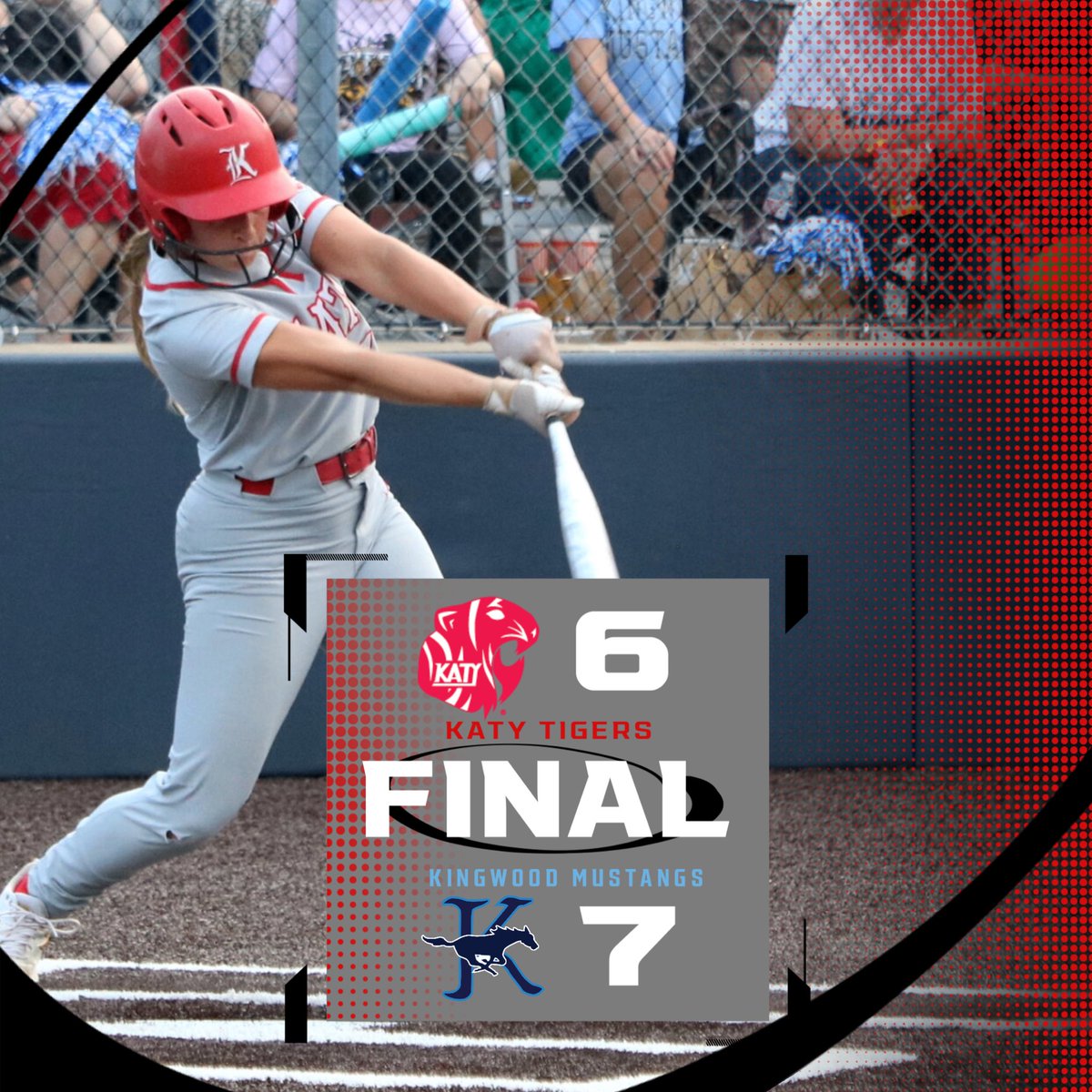 Katy almost completes the comeback but falls short losing to kingwood 7-6 and ending their season.