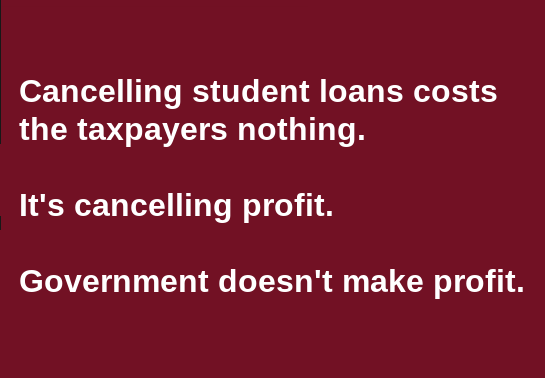 Let's be clear about #studentloans: