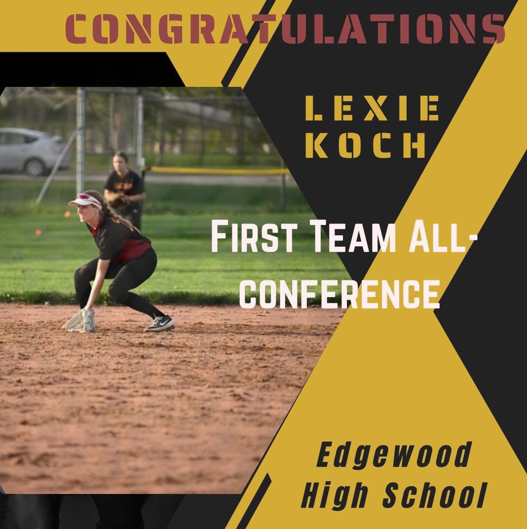 Congratulations <a href="/koch_lexie/">Lexie Koch</a> on First Team All-Conference! 🐈‍⬛ 🥎
