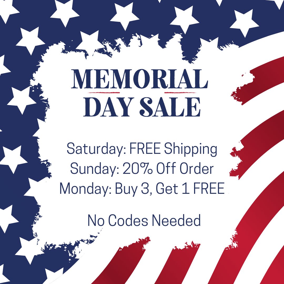 It’s starting NOW!!!! 🇺🇸❤️🤗🐶🐱🔥 Help us meet our monthly goals so we can help our favorite rescues here on Twitter @TheHerdHouse & @RescueCoop - if you can’t purchase spend $0 by retweeting 🙏🏻 🤞 #FreeShipping #shopsmall #MemorialDay #sale #DealAlert #dogsoftwitter
