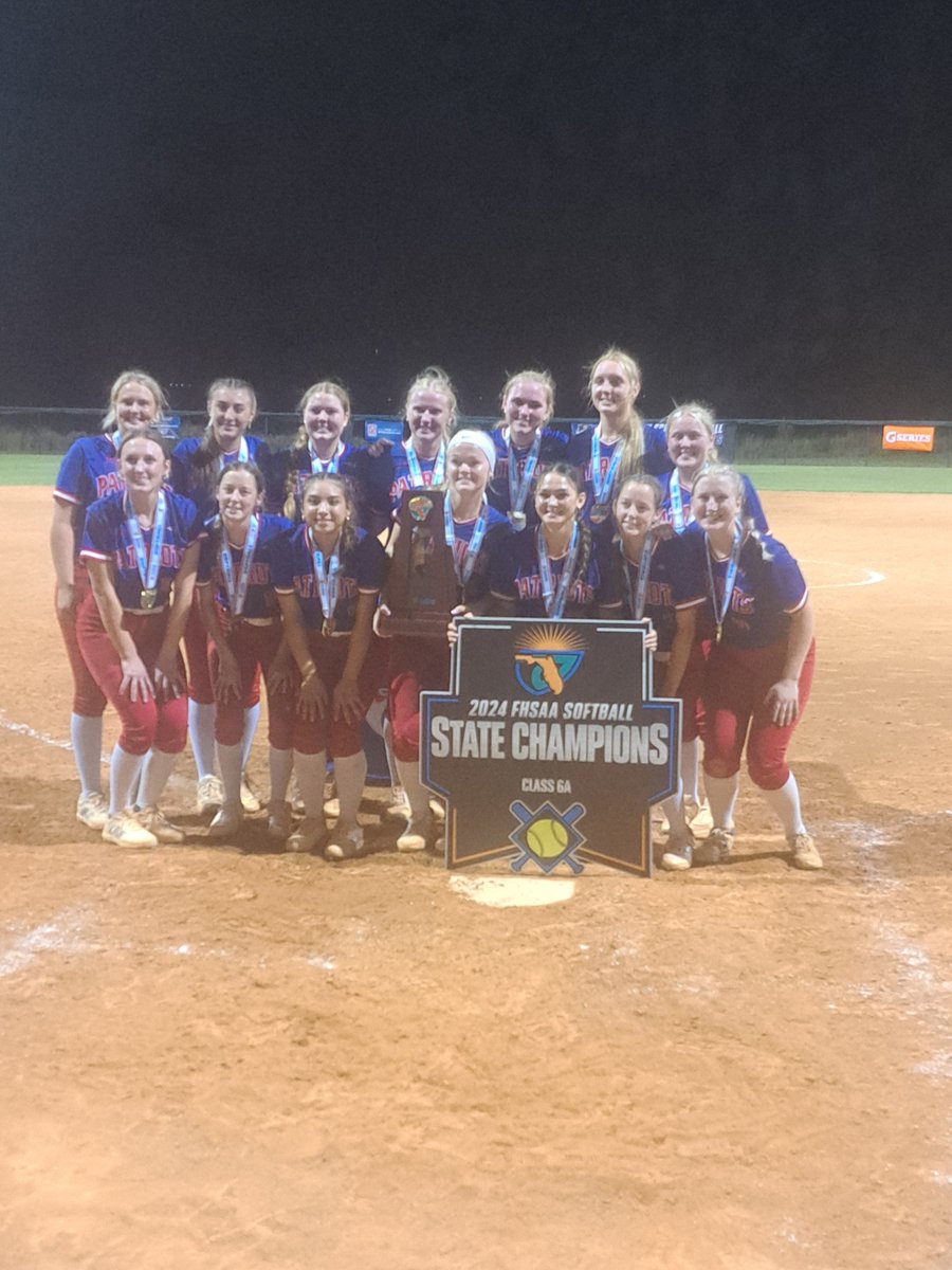 Your 6A state softball champs. The Pace Patriots. @softball_pace
