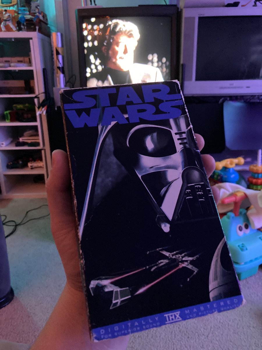 EwokToRemember's tweet photo. For those those who remember, for those those who will never forget, and for a whole new generation…

After over 20 years, I’m once again watching my childhood vhs copy of Star Wars. Amazing how every line in the intro trailer is engraved into my brain. https://t.co/oy0ylI0xfZ