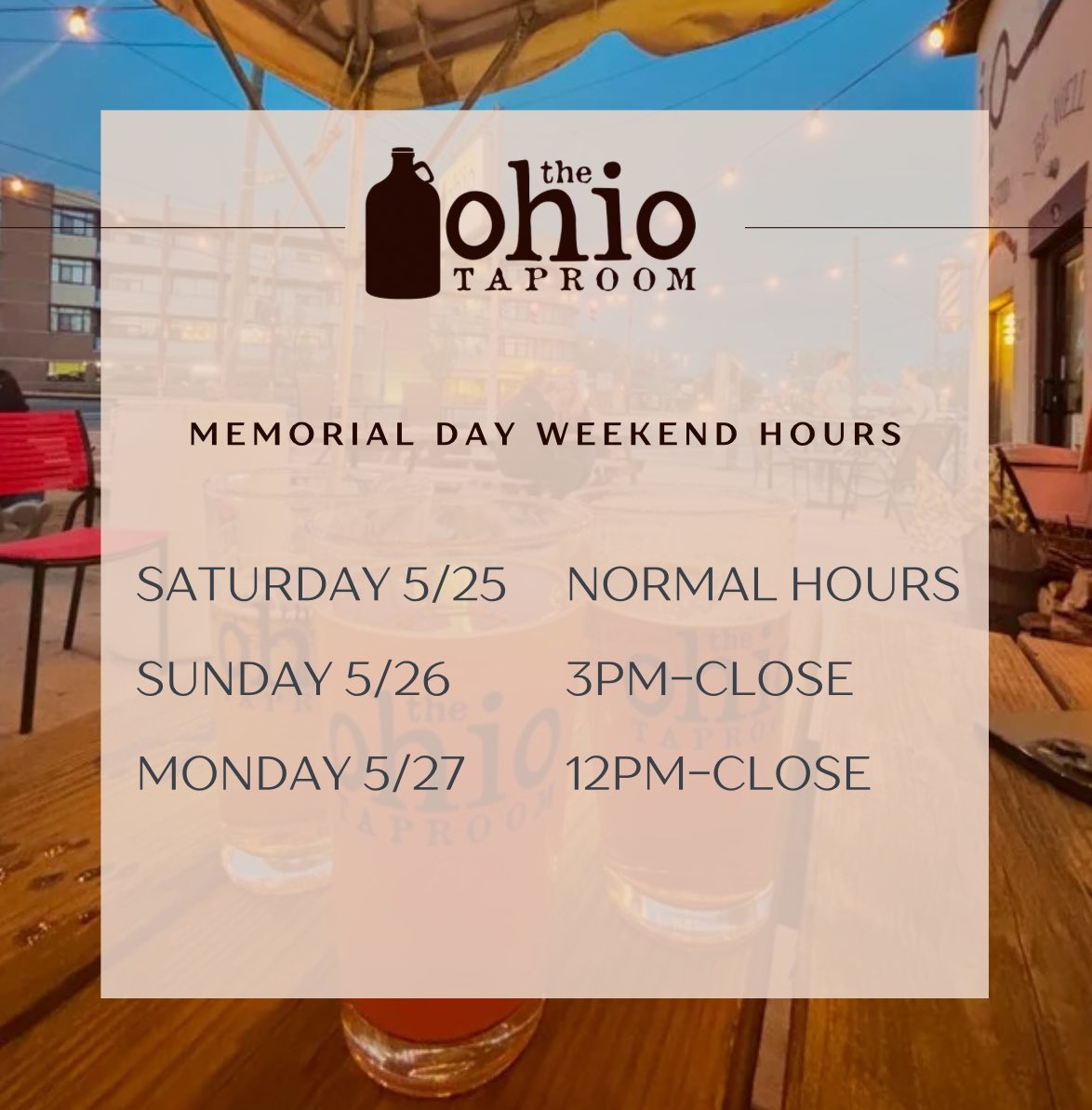 Make sure to stop by and see us! Happy memorial weekend folks 🇺🇸