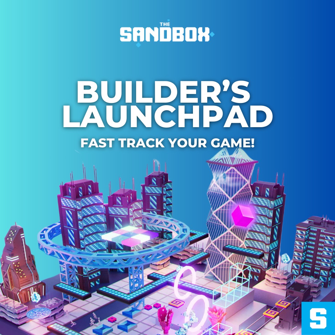 Hello hello Creators & Builders! Introducing Builders' Launchpad by @TheSandboxGame - your launchpad to bring your game ideas to life;-

✨ Get 1x1 LAND (or SAND)
🧑‍🏫 1:1 expert guidance
⚡ Catalysts pack (up to legendary!)
📢 Featured promotion

Build your dream game & have it