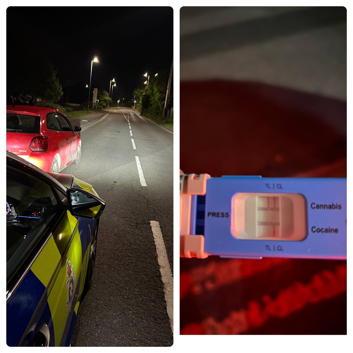#RPU stopped this car after the driver & occupants were unsuccessfully trying to avoid police attention. The driver provided a positive drug wipe for cannabis, cannabis also located in the car. Driver #arrested & at custody for blood test #fatal5 #SharpScratch @DrugWipeUK