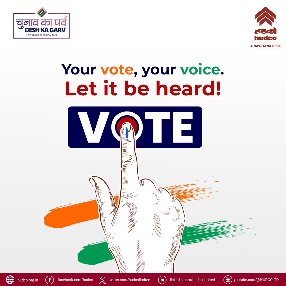 This Voting Day, make your voice heard and participate in shaping our future. Voting is a duty, not a choice. Let’s make a difference together. मतदान ज़रूर करें ! #votingday