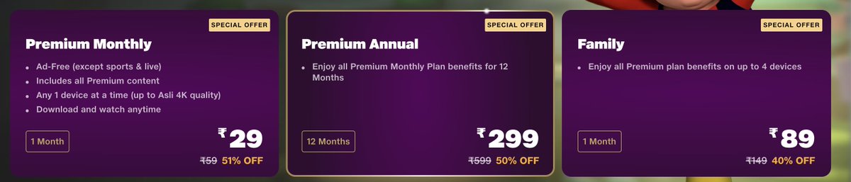 JioCinema Premium Annual plan is live.
Introductory price: ₹299
#JioCinema #OTT