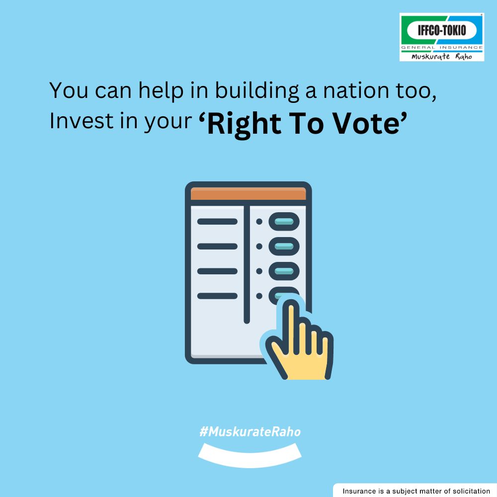 Every vote counts, and your participation shapes the future of our nation. Do not forget to cast your vote and exercise your right. #IFFCOTOKIO #MuskurateRaho #VoteNow #Election2024 #Vote