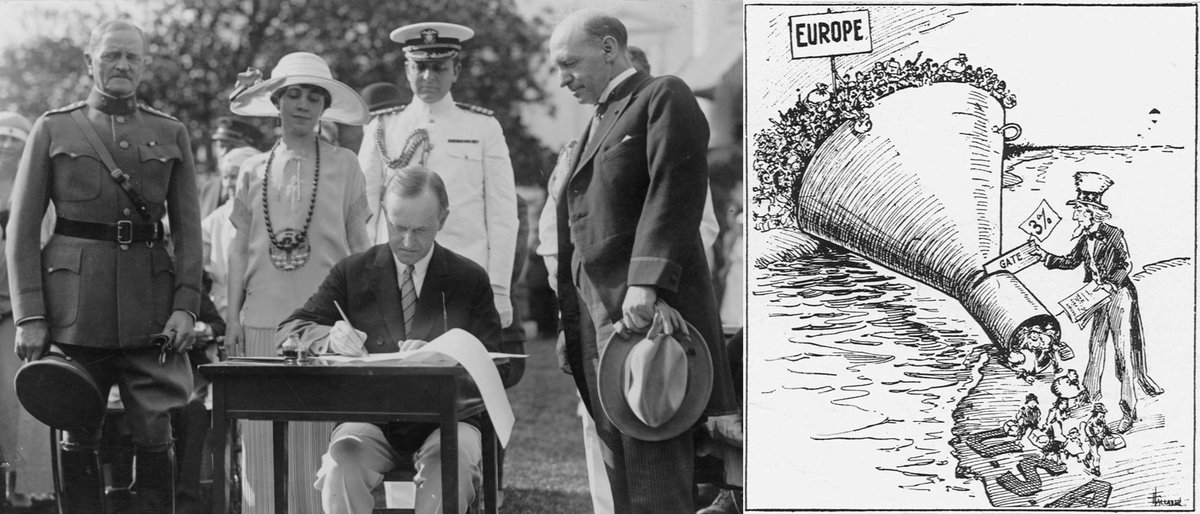 100 years ago, President Calvin Coolidge signed one of the most effective pieces of legislation in American History: The Immigration Act of 1924. This law all but crushed immigration into the nation, established the modern U.S Border Patrol, and directly helped usher in the