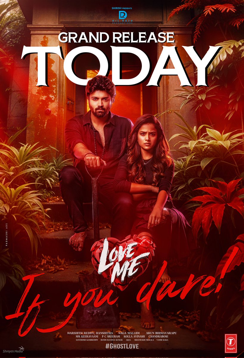 Step into the hauntingly beautiful world of #LoveMe - If You Dare 🌹🖤 Experience the spine-chilling romance at your nearest cinemas ❤️‍🔥 #LoveMe - '𝑰𝒇 𝒚𝒐𝒖 𝒅𝒂𝒓𝒆 Grand Release Today. Would you dare to fall in love with a ghost? Find out now 👀 🎟️