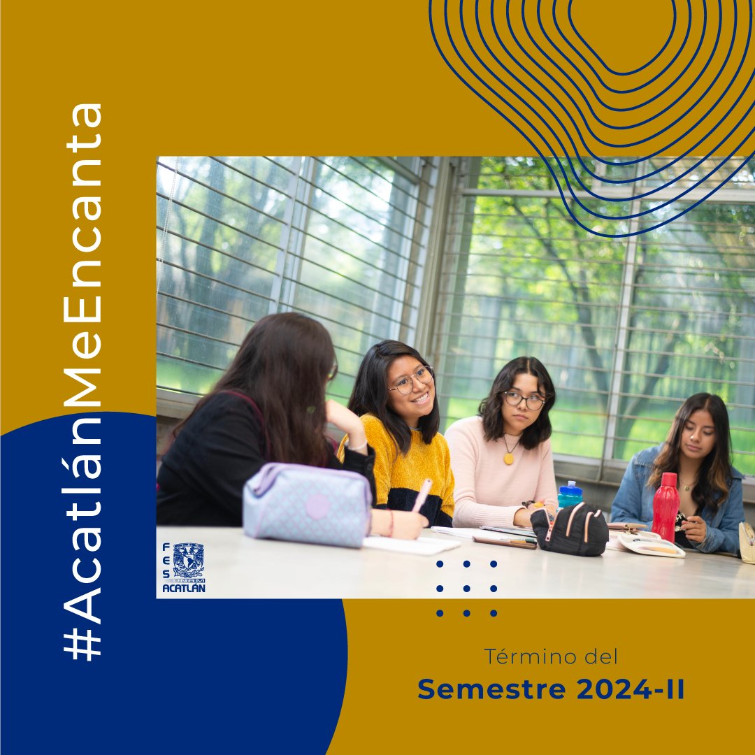 Hoy, de acuerdo al calendario escolar plan semestral 2024, terminó el semestre 2024-II #AcatlánMeEncanta