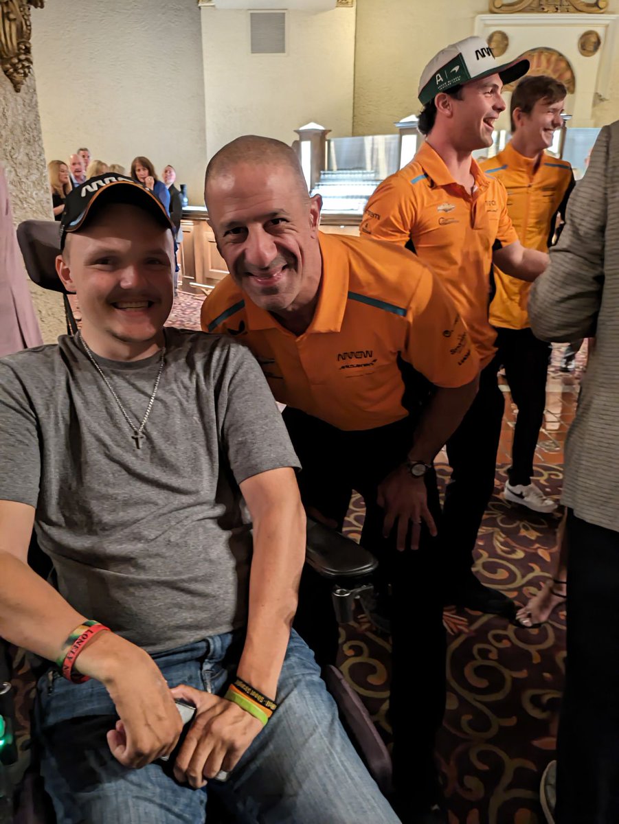 masonx54's tweet photo. So, I got my picture taken with @TonyKanaan at the 2024 Racing to Recovery Gala in Indianapolis for the Indianapolis DRIVEN NeuroRecovery Center opening in fall 2024. #Indy500 #ConquerParalysisNow https://t.co/k5OxBMQdDK