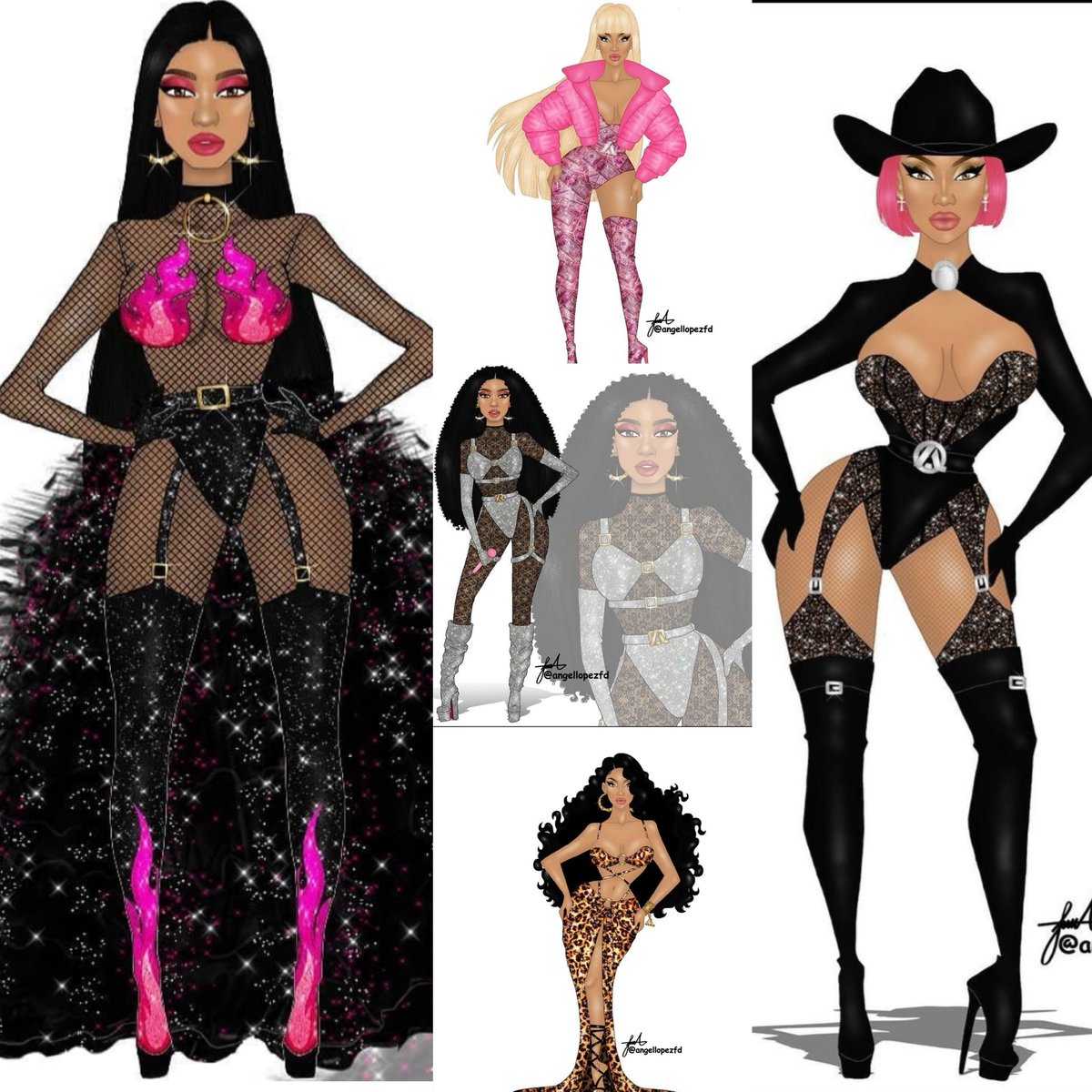 This Nicki tour concept outfits eats down..