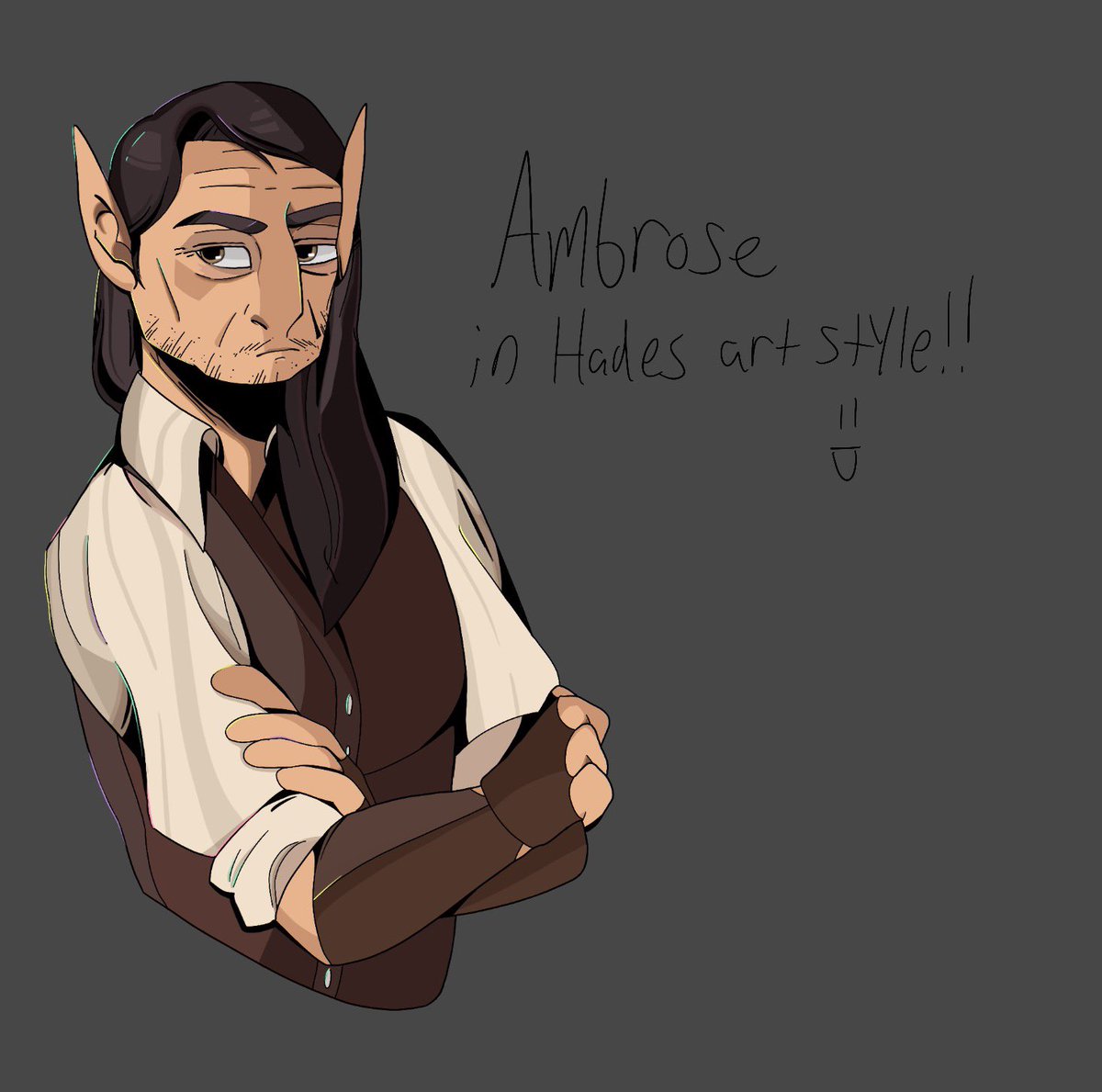 honeii_b's tweet photo. Woah guys Hades 2 is looking awesome so far(some of my dnd characters in the Hades artstyle!!) #dnd #hades https://t.co/AG4ZH90crZ