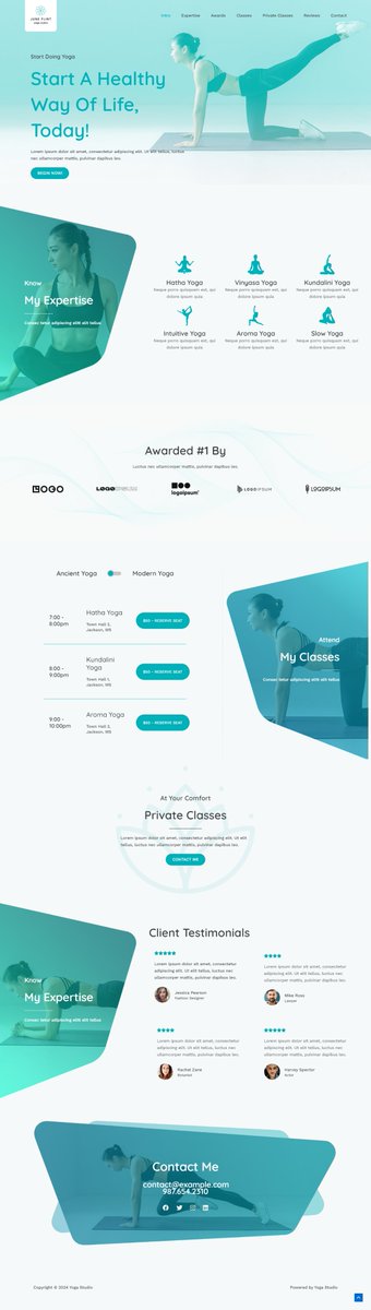 Case Study - Yoga Studio landing page, Designed by me

🌟 I am happy to showcase a user-friendly, responsive &amp; functional landing page, designed on WordPress for my client! 💡
📷 Visit Me: rizvehasankakon.com
#webDesign || #WordPress || #WebDesignServices || #rizvehasankakon