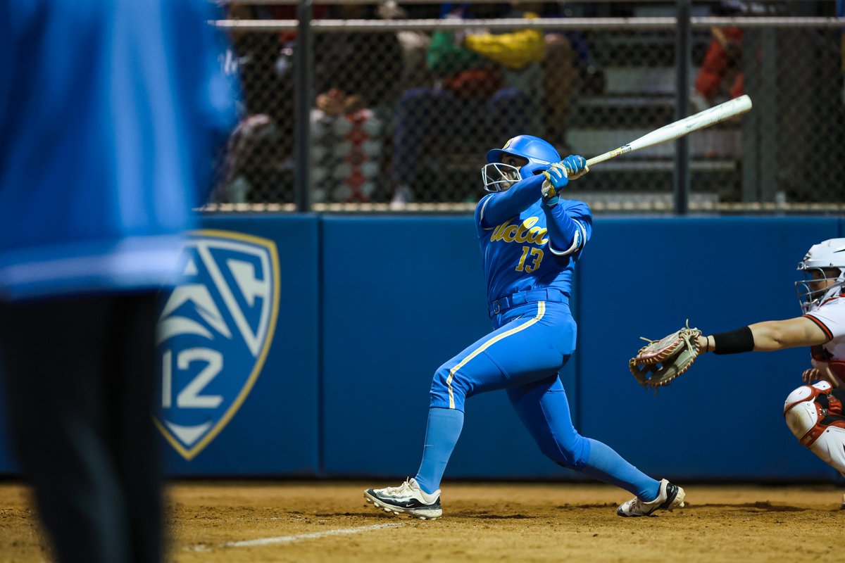 UCLASoftball's tweet photo. No one is seeing the ball better than @sharpalacios.

And we mean NO ONE.

#GoBruins https://t.co/4AxqBCasnC