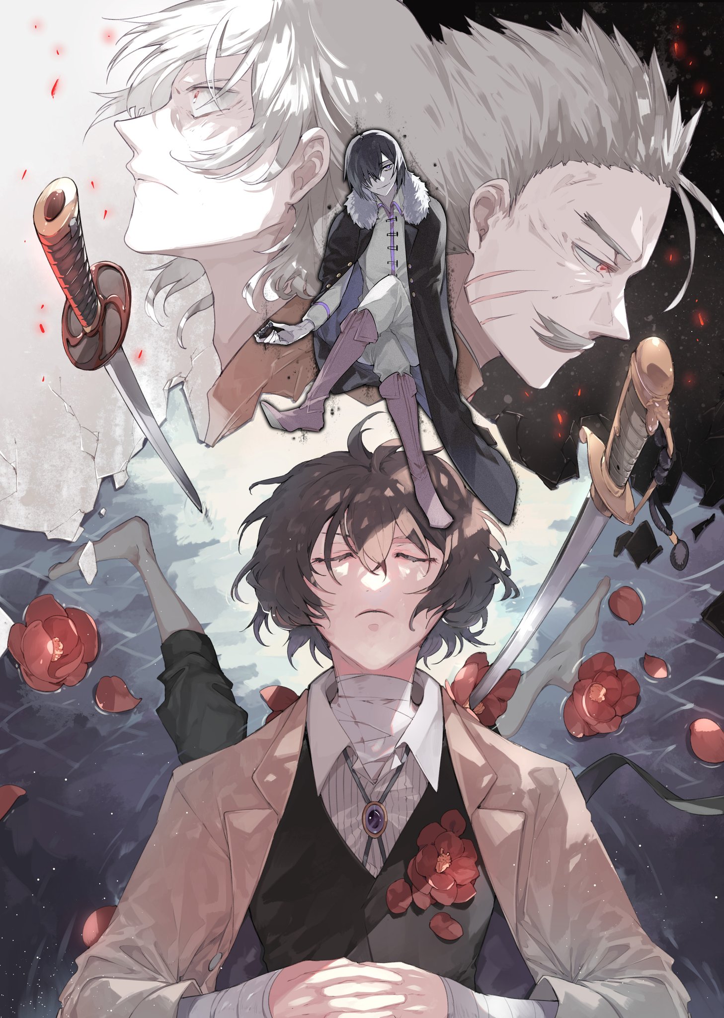 文スト 漫画絵柄 ポスター 文豪ストレイドッグス 文スト 購入特典ポスター 太宰治 織田