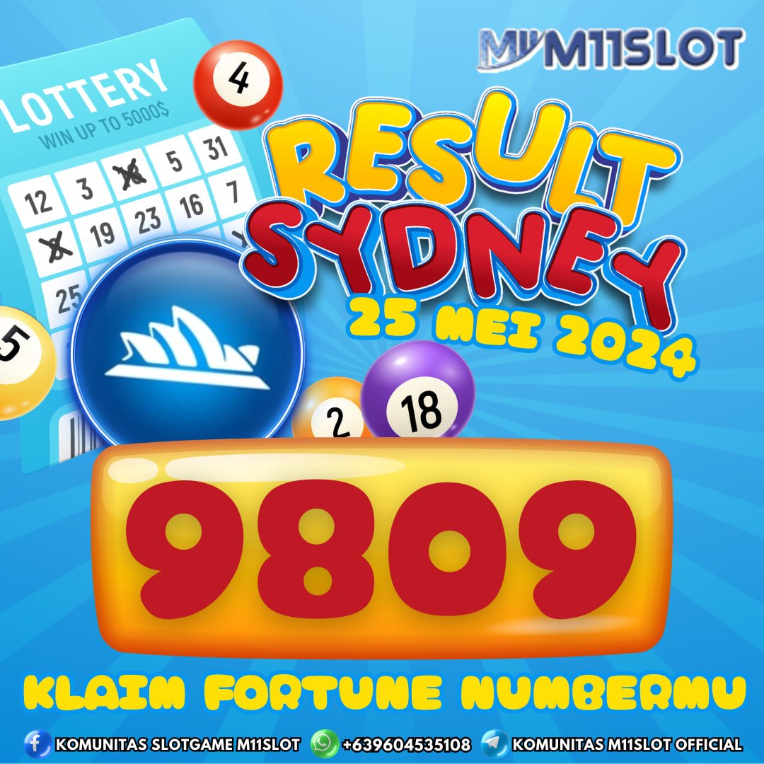 Sabtu,25 Mei 2024 
RESULT ⏩9809⏪SAH

MINIMAL BET 1000
DISC 4D » 64%
DISC 3D » 56%
DISC 2D » 28%
DAFTAR SEKARANG DI #M11SLOT

LINK DAFTAR» shorturl.at/asuS7
#m11slot #togelonline #togeljitu #resultsydney #resultsdy #togelsdy #Resulttogelhariini #bandartogel