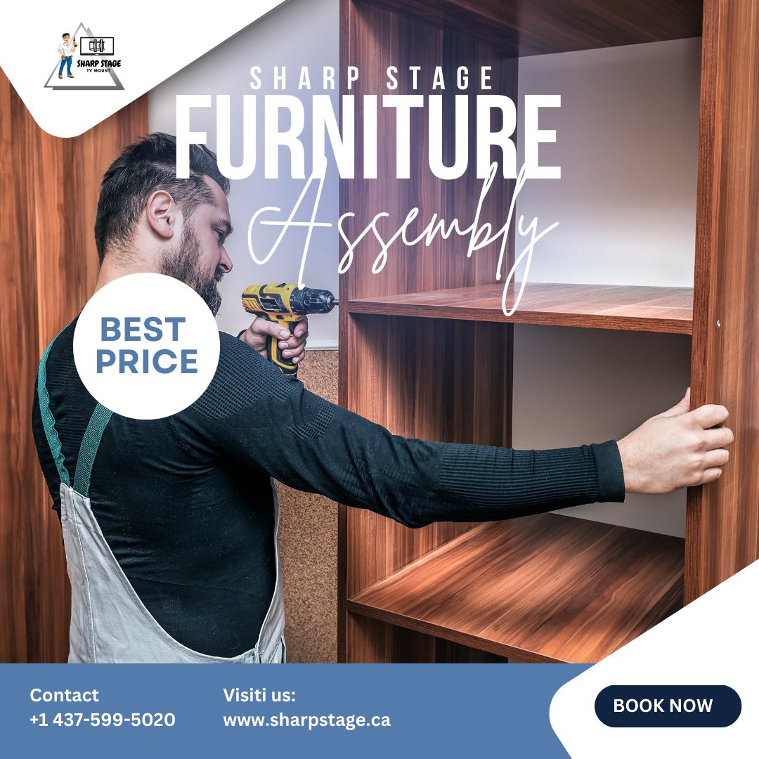 SharpStageca's tweet image. 🚀 Transform Your Space with SharpStage Furniture Assembly! 🛠️

📍 Location: Greater Toronto Area
📞 Call Us: +1 437-599-5020
🌐 Visit Our Website: sharpstage.ca

#FurnitureAssembly #SharpStageServices #GreaterToronto #HassleFreeFurniture  #FurnitureExperts