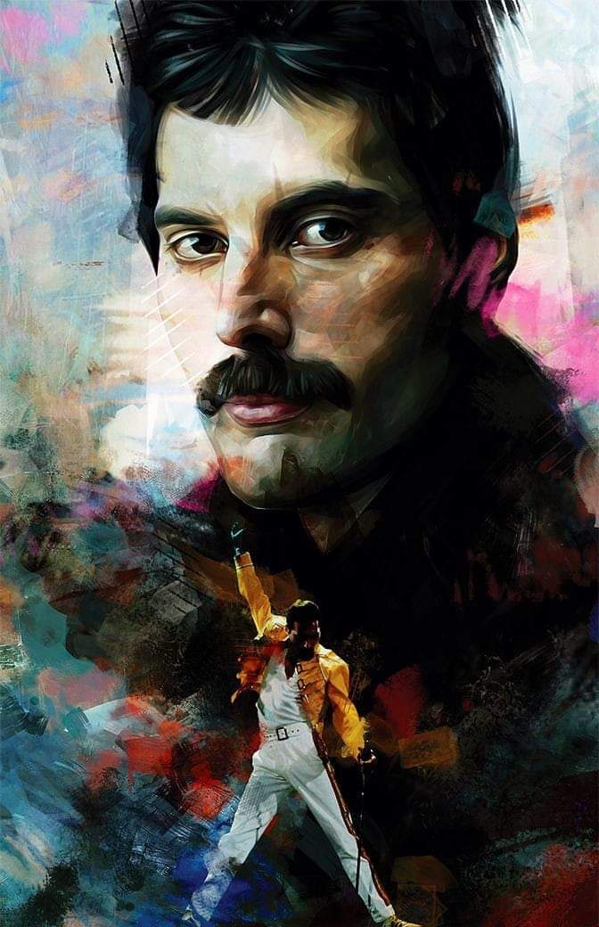 Freddie Mercury Art #pinDylanWest  #rockart