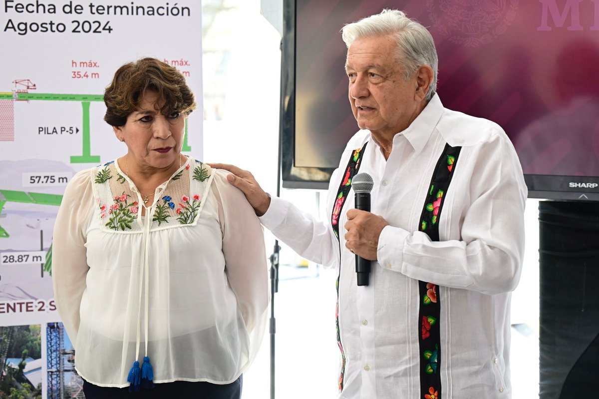 🚨#Alerta | @lopezobrador_ y @delfinagomeza supervisan obras de movilidad en #Edomex hgrupoeditorial.com/amlo-y-delfina…