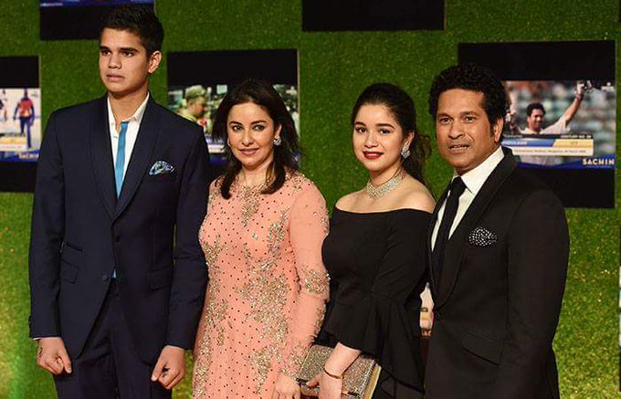 The couple has two children, Sara Tendulkar and Arjun Tendulkar. She also says that she has no regrets whatsoever of leaving her profession as taking care of her husband and children gives her the greatest joy.