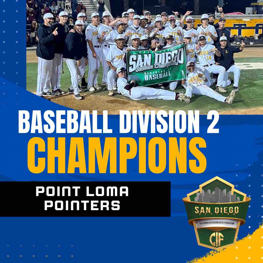 Congratulations to the 2024 CIF San Diego Baseball Division 2 Champions Point Loma Pointers
