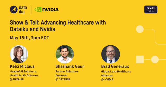 Join Brad from NVIDIA and Kelci and Shashank from Dataiku in exploring #generativeAI's impact on #healthcare. Watch the on-demand webinar to see revolutionary solutions and real-world examples of Llama #LLMs, #NIMs and #MONAI. bit.ly/3KlqYi0