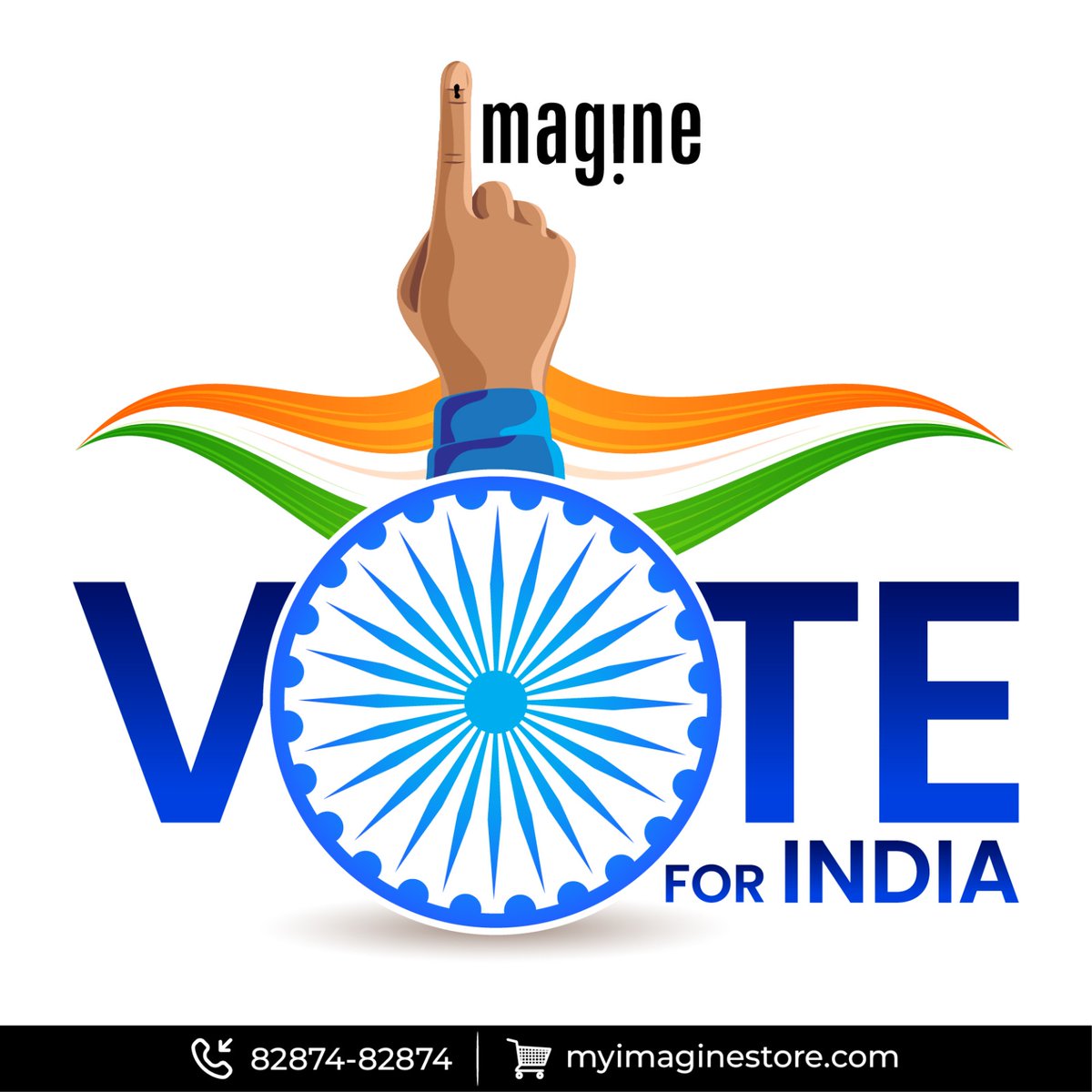 Voting empowers us to choose our leaders and influence government policies, ensuring a government that reflects the people's will and upholds democracy. #Tresor #Apple #Imagine #VoteForIndia #GoVote
