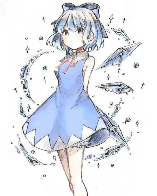 「blue dress solo」 illustration images(Latest)