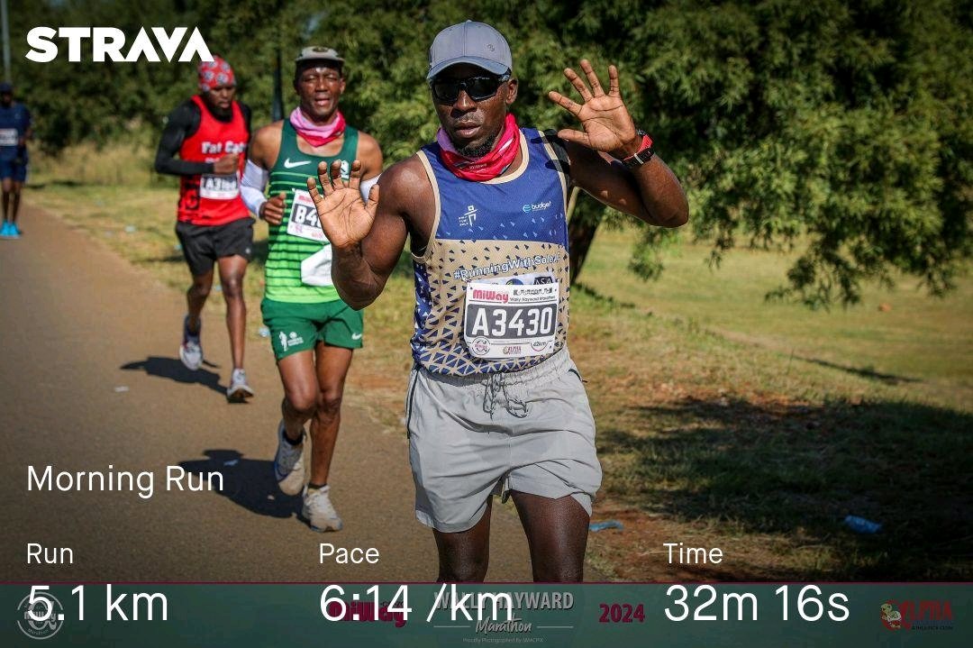 Recovery run done #RunningWithLulubel #RunningWithTumiSole #RunningWithSoleAC #runningforhope #UntilWeRunAgain #TrapnLos #IPaintedMyRun @RunningWithTum1 @Hlela_Lulubel @PaintFunRace @dkms_africa