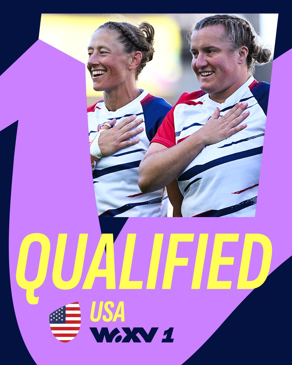 #WXV1 qualification secured! 😍 Congratulations to @USARugby who have qualified for #WXV 2024 🔥🇺🇸
