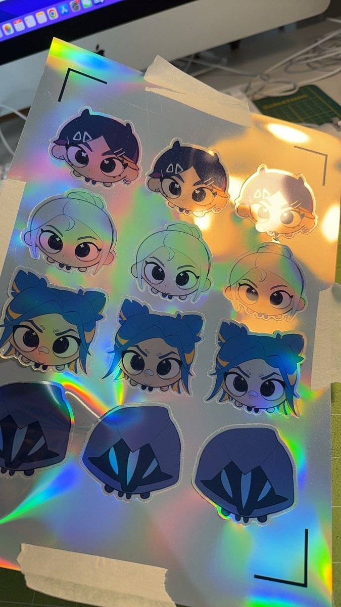 Went to friend's booth today, thinking of making more products &gt; &lt; Maybe stickers and key chains?