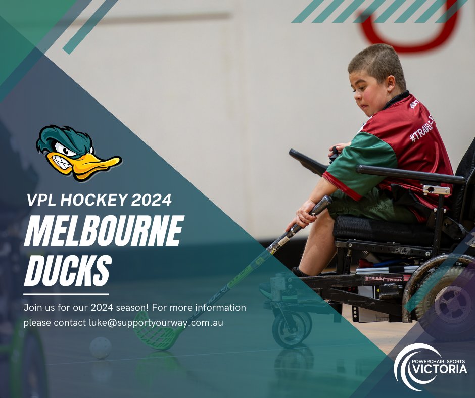 𝗚𝗲𝘁 𝗥𝗲𝗮𝗱𝘆 𝗳𝗼𝗿 𝗩𝗣𝗟 𝗛𝗼𝗰𝗸𝗲𝘆 𝟮𝟬𝟮𝟰! 🚨

Join us for a pre-season and come and try event hosted by Powerchair Sports Victoria on June 30th, from 1:30pm to 5pm at the State Sport Centres in Parkville. 🏒

Contact luke@supportyourway.com.au for more information.