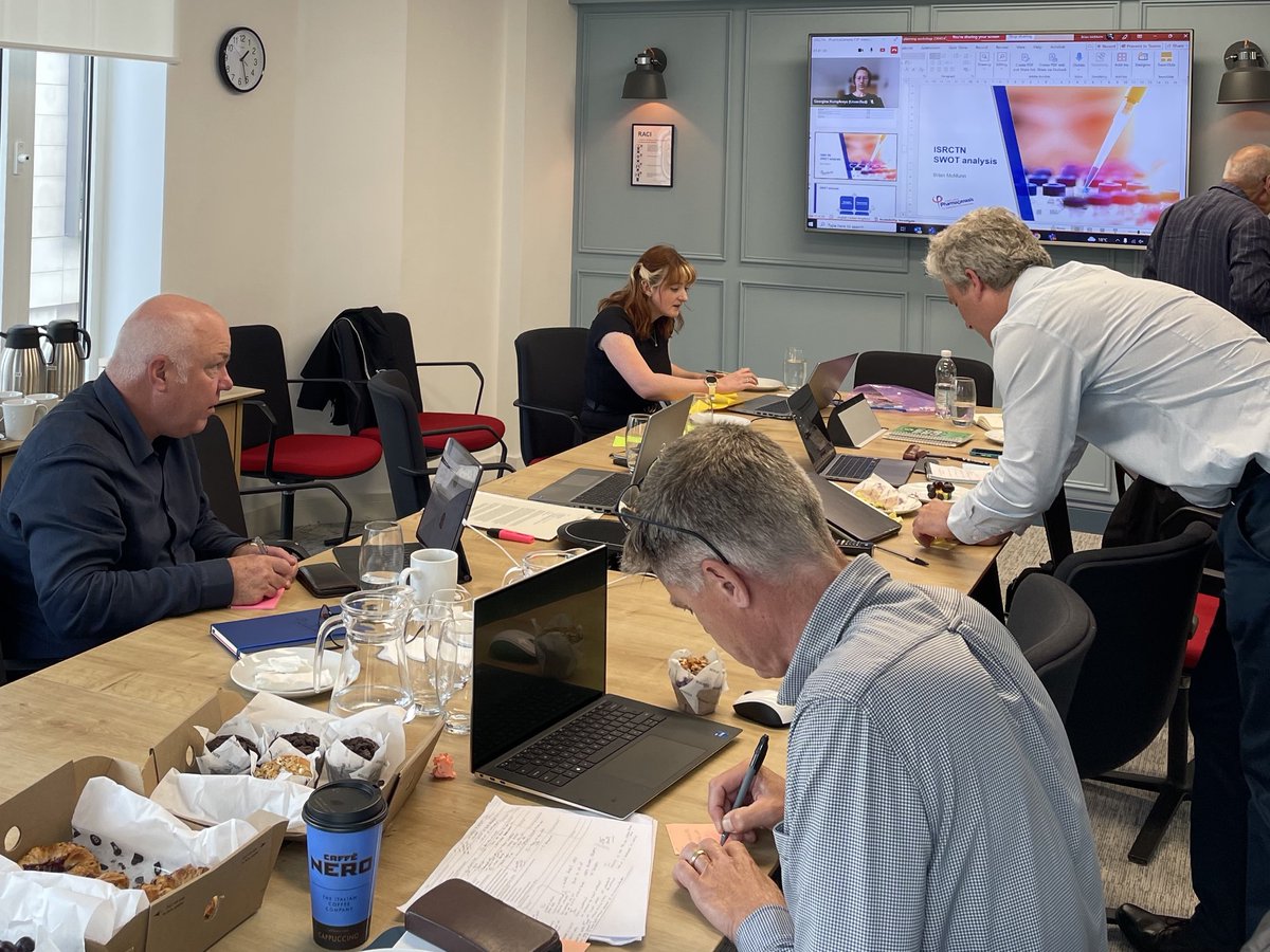 Pleased to host members of the Board of <a href="/ISRCTN/">ISRCTN: the UK's Clinical Study Registry</a>, the UK’s <a href="/WHO/">World Health Organization (WHO)</a> primary clinical trials registry, at <a href="/OxPharmaGenesis/">Oxford PharmaGenesis</a> London. Kudos to ISRCTN for its role in improving UK’s clinical trials #transparency performance. sciencedirect.com/science/articl…