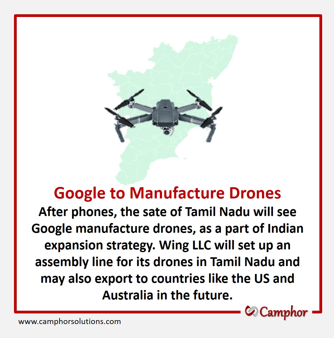 #google #drone #makeinindia #tamilnadu #wingllc #indianconsumer #socialmediamarketing #b2bleadgeneration #growthmarketing #seo #organicseo #DigitalMarketing #websitemanagement #camphorsolutions #pitchdeck #indianexport #searchengineoptimization #socialmediaoptimization