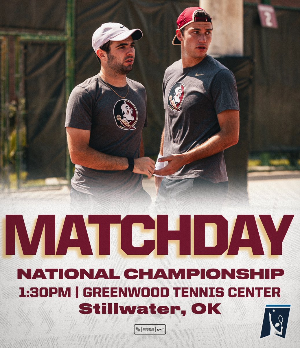 𝑳𝒆𝒕’𝒔 𝑴𝒂𝒌𝒆 𝑺𝒐𝒎𝒆 𝑯𝒊𝒔𝒕𝒐𝒓𝒚‼️🔥🍢 🆚 No. 3 Cash/Tracy 💥 Doubles National Championship ⌚️ 1:30PM ET OR After M/W Singles 📍 Greenwood Tennis Center 📺 ESPN+ 📊 iOnCourt #OneTribe | #GoNoles